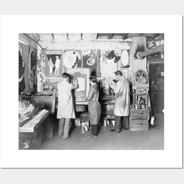 Print Shop, 1921. Vintage Photo Wall Art by historyphoto